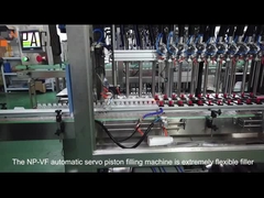 کنترل اتوماتیک سرو موتور PLC 50ml-500ml بطری پلاستیکی حیوان خانگی ماشین پر کردن دست شویی