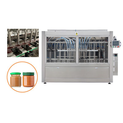 Npack اتوماتیک چند سر مایع مواد غذایی ضخیم خمیر کره بادام زمینی شیشه پر کردن ماشین