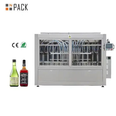 دستگاه پر کردن الکل کاملا اتوماتیک با کنترل PLC و پر کردن چند سر برای بطری سازی الکل