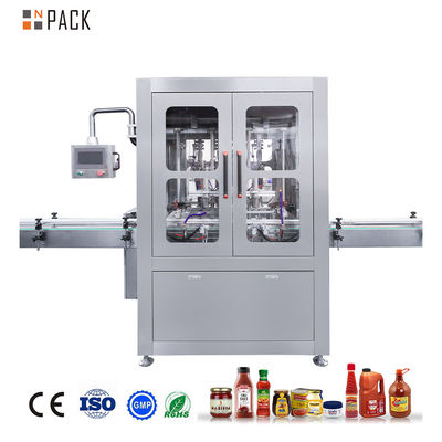 NPACK بطری مکمل خودکار سس تندی چیلی شیشه ای ماشین بسته بندی پر کردن