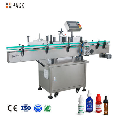 Npack الکتریکی رانده شده اتوماتیک دور بطری برچسب گذاری ماشین برای بطری های شیشه ای پلاستیکی حیوانات خانگی