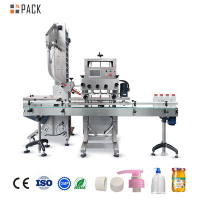ماشین سرعتی خودکار شامپو Capper پمپ Cap Capping Machine برای بطری پلاستیکی